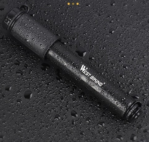 Aluminum alloy mini bicycle pump, manual air pump for bicycles, tire inflator - CycloneAir™
