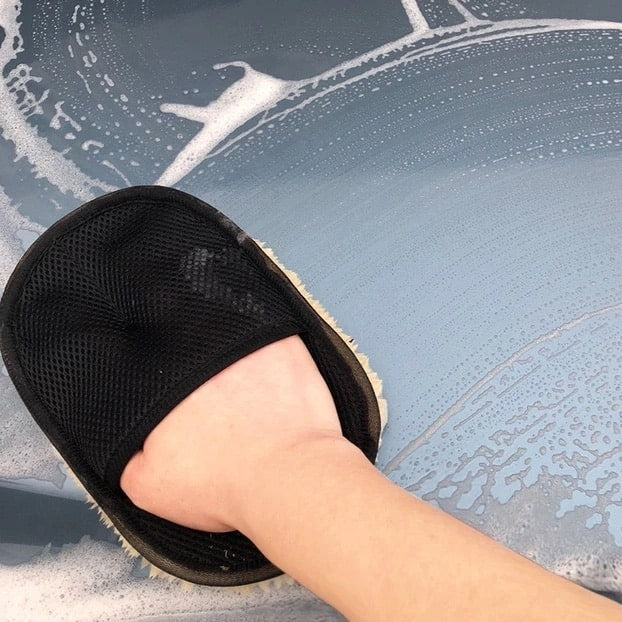 Thick wool car wash gloves - UltraGlow™