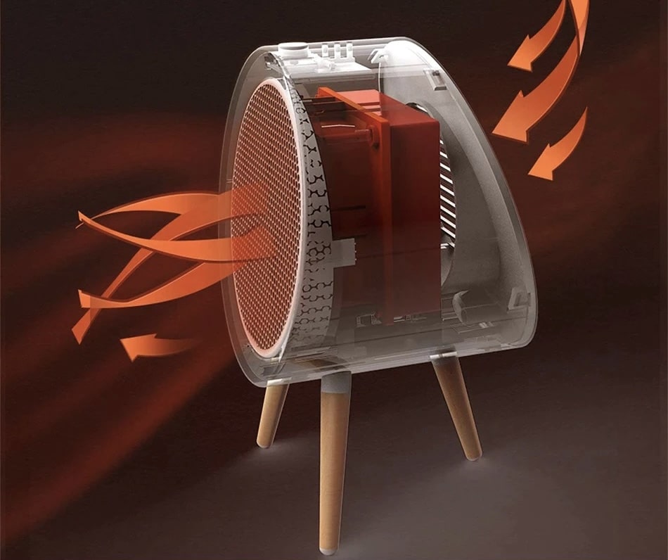 Portable energy-saving apartment space heater - HotConditioner™
