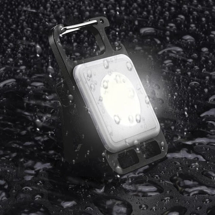 Mini porte-clés LED multifonction Portable USB Rechargeable lampe de poche avec tire-bouchon pour plein air Camping pêche escalade - CorkscrewLamp™