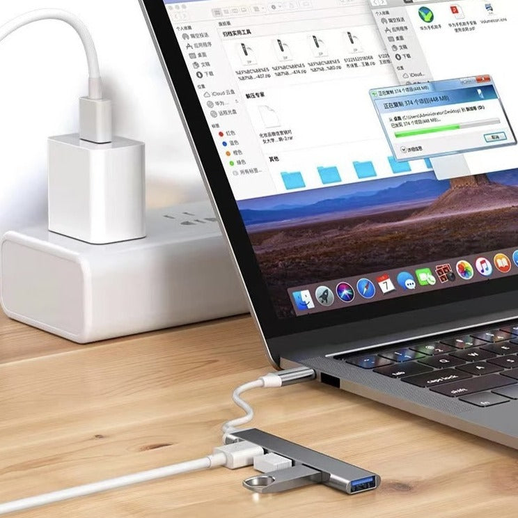 Adaptateur USB C 3.0 Type C 3.1, 4 ports pour Xiaomi, Lenovo, Macbook Pro 13 15, Air Pro PC  - MultiSplitterAdaptateur™