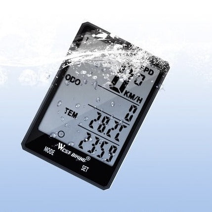 Waterproof wireless bike computer, digital speedometer with backlight, stopwatch - BikeMaster™