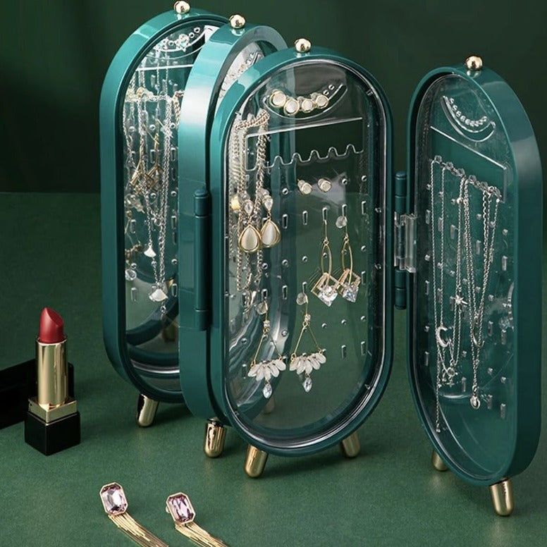 Boîte de rangement à bijoux rotative 360° - OrganisateurVitrine™