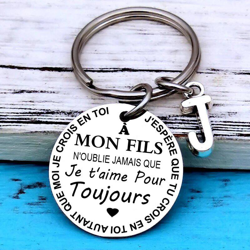 PORTE-CLÉ CADEAU POUR FILLE ET FILS AVEC LETTRE PERSONNALISÉ - Le Grenier Parisien