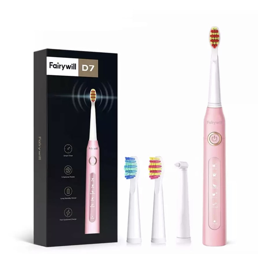 USB rechargeable electric toothbrush, 8 spare heads - E-ToothBrush™