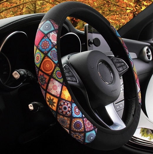 Trendy elastic steering wheel cover - CarAccessory™