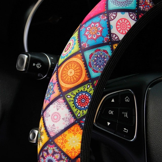 Trendy elastic steering wheel cover - CarAccessory™