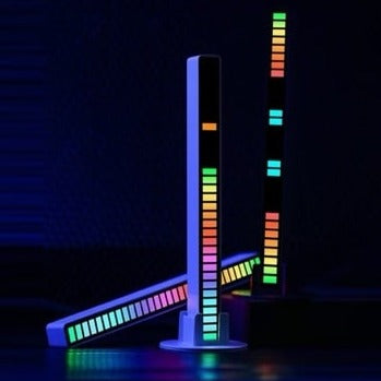 RGB Synchronized Led Light with Voice Control Mood Lighting Popular Colorful Music for Internet Car Office Induction Creative - ColonneLed™