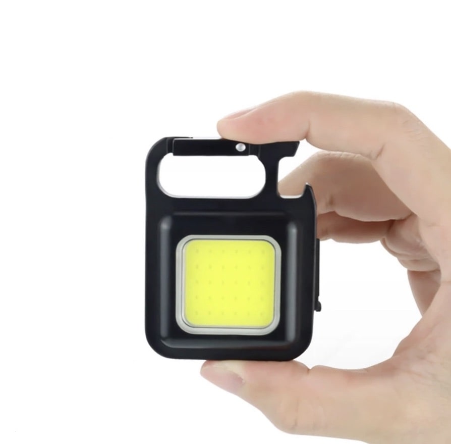 Mini porte-clés LED multifonction Portable USB Rechargeable lampe de poche avec tire-bouchon pour plein air Camping pêche escalade - CorkscrewLamp™
