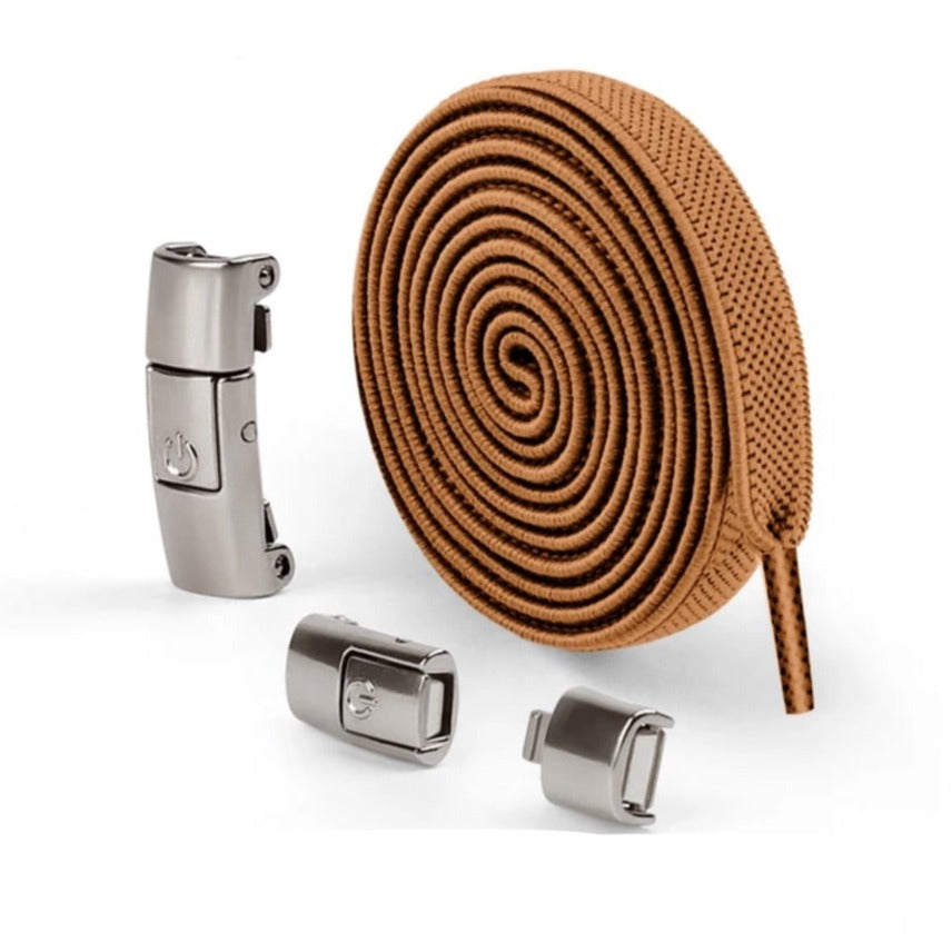 Lacets élastiques à verrouillage par pression pour baskets enfants et adultes 8mm- LacetClips™