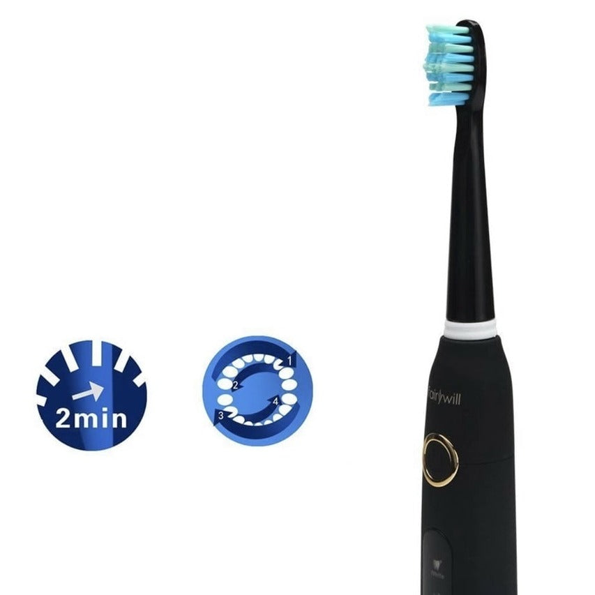 USB rechargeable electric toothbrush, 8 spare heads - E-ToothBrush™