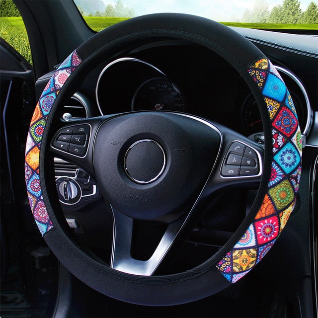 Trendy elastic steering wheel cover - CarAccessory™