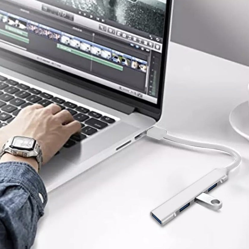 Adaptateur USB C 3.0 Type C 3.1, 4 ports pour Xiaomi, Lenovo, Macbook Pro 13 15, Air Pro PC  - MultiSplitterAdaptateur™