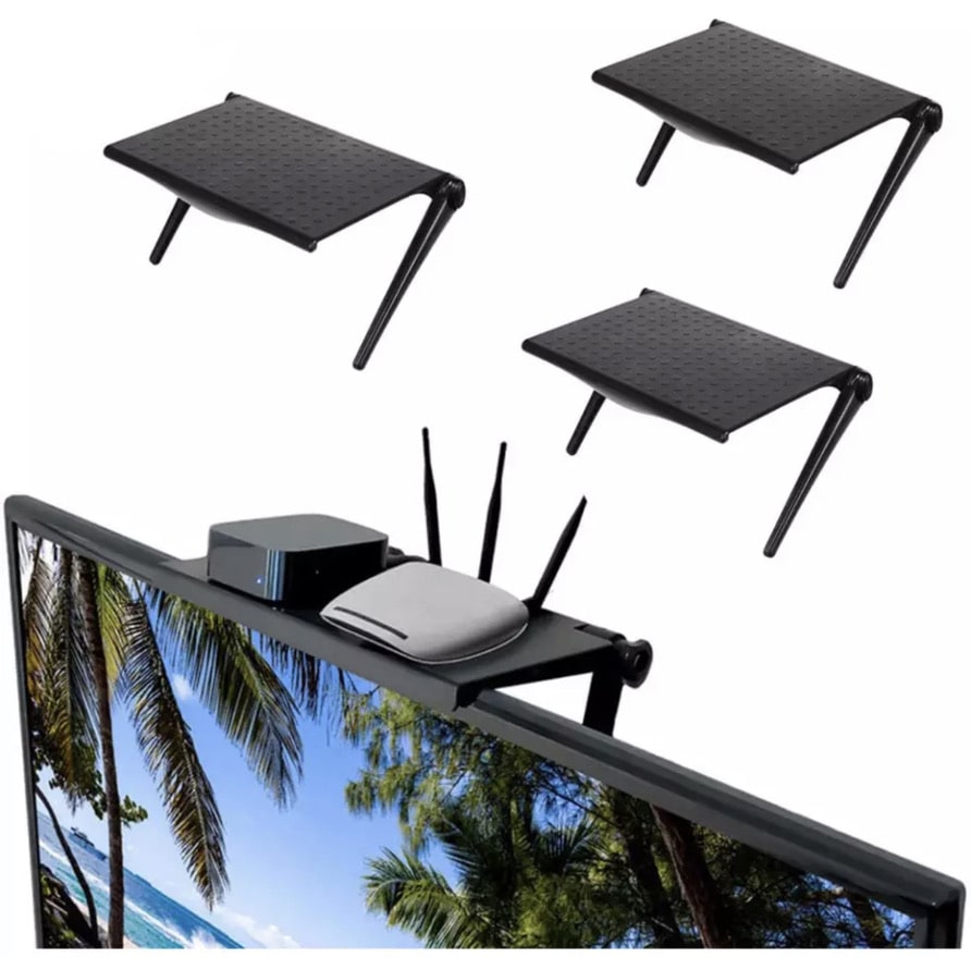 Support de rangement multifonctions pour ordinateur de bureau et télévision - StandScreen™