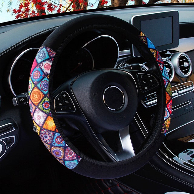 Trendy elastic steering wheel cover - CarAccessory™