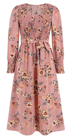 Robe légère à fleurs en polyester - Flowerdress™