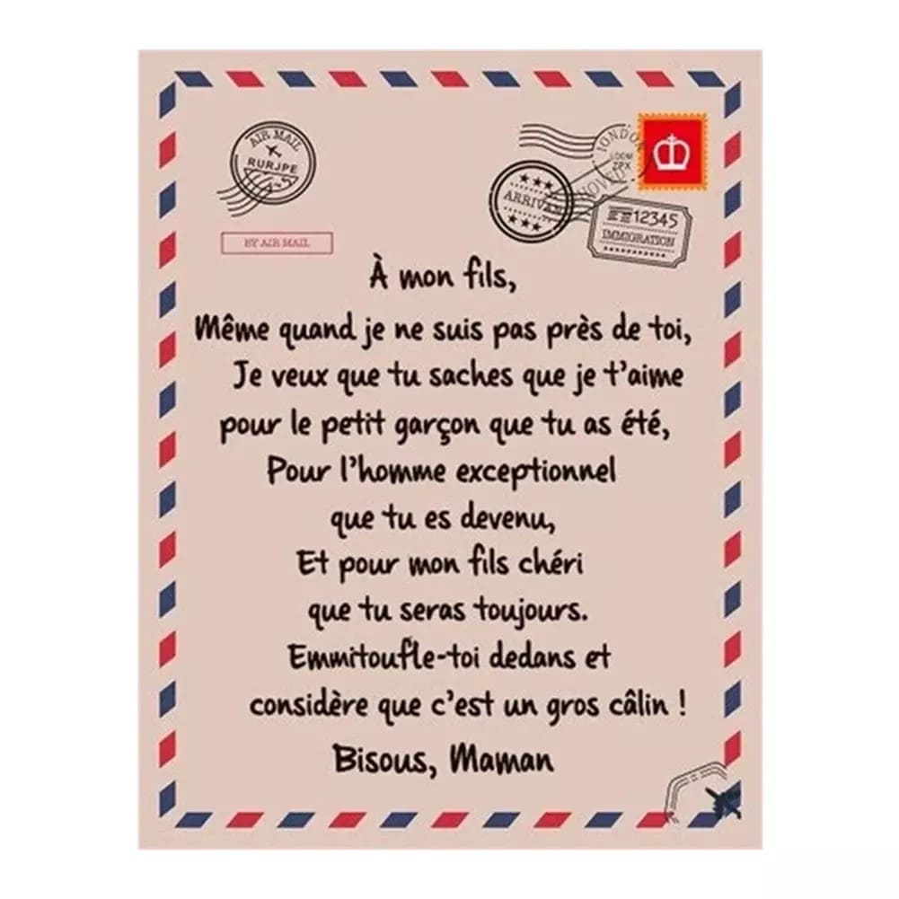 Couverture polaire réversible cadeau personnalisé - LoveCustomGift™