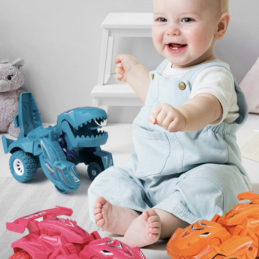 Children's toy car dinosaur transform automatic - DinoVoiture™