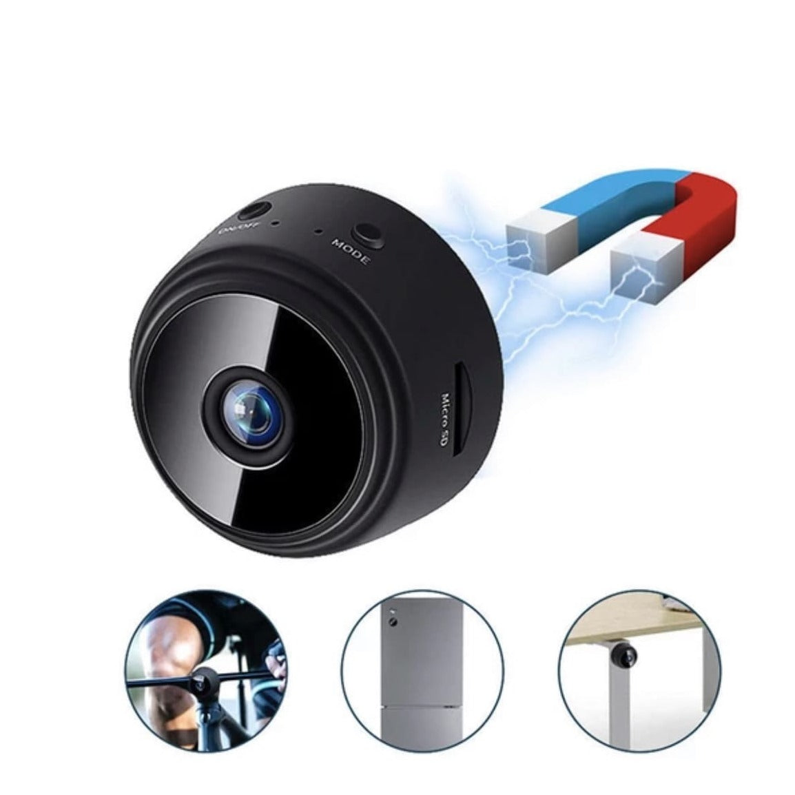 Mini caméra de Surveillance WiFi HD A9, enregistreur vocal sans fil, pour maison connectée - Surveillance360™