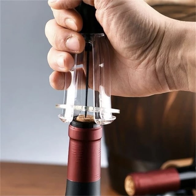 Tire-bouchon à pompe pneumatique, ouvre-bouteille, tire-bouchon avec aiguille en acier inoxydable, outil de sortie de liège facile à nettoyer - PumpCork™