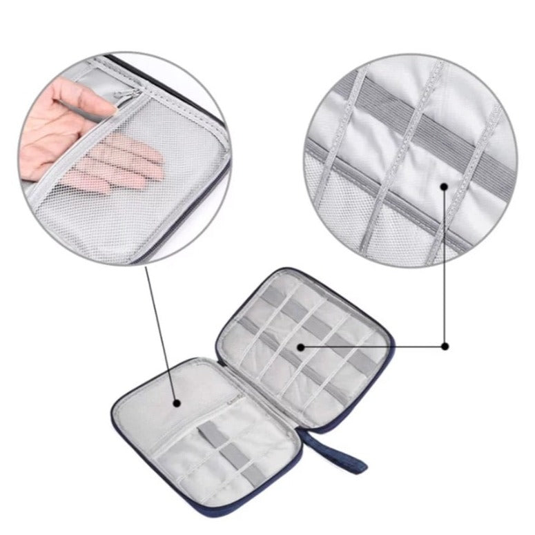 Cable Storage Case - Waterproof Electronic Digital Organizer - CableStorage™