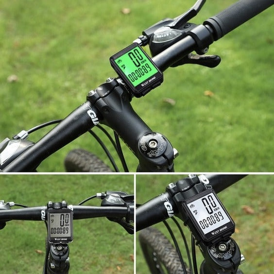 Waterproof wireless bike computer, digital speedometer with backlight, stopwatch - BikeMaster™