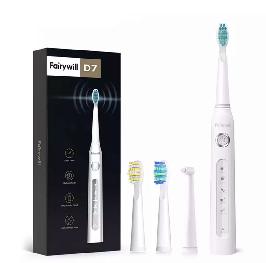 USB rechargeable electric toothbrush, 8 spare heads - E-ToothBrush™