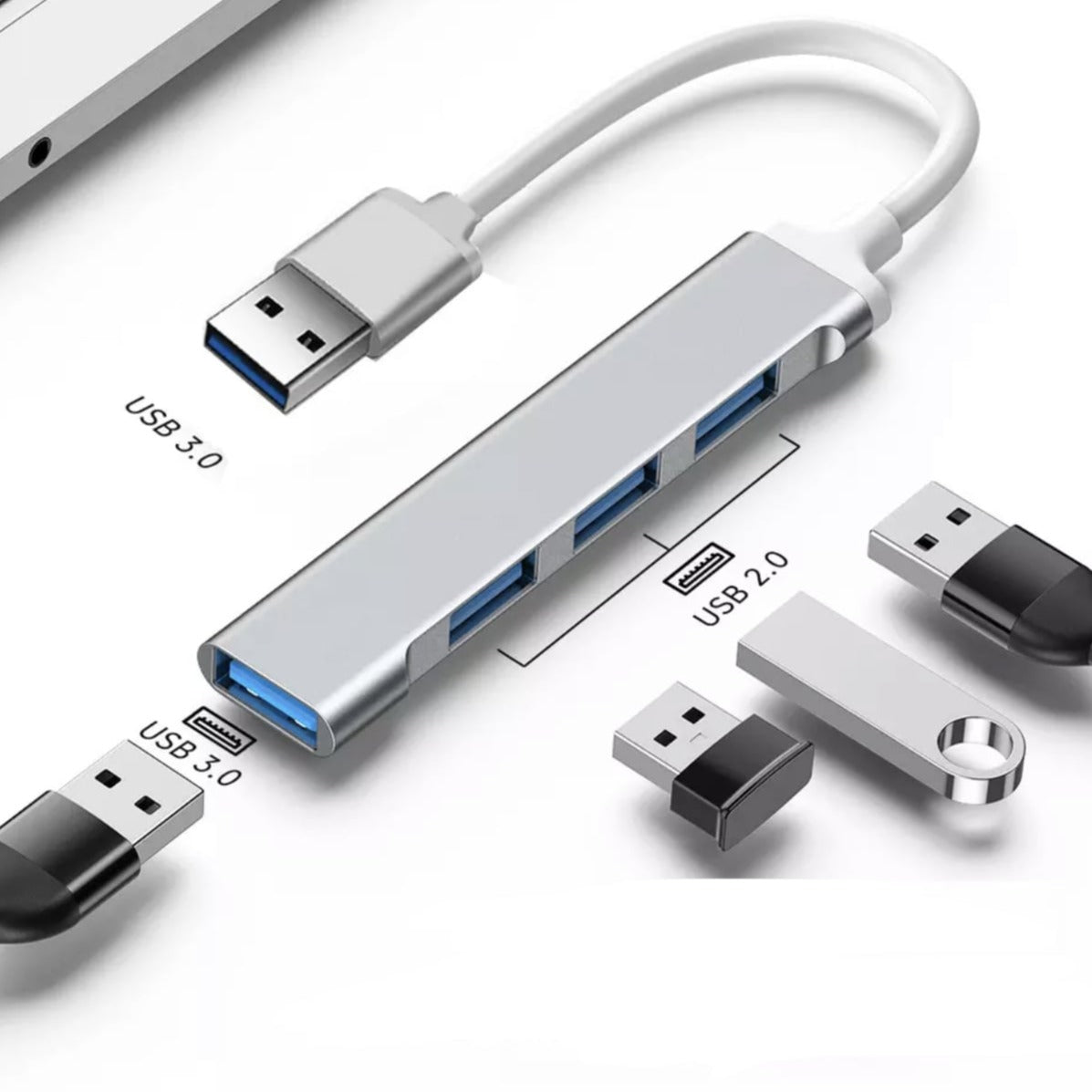 Adaptateur USB C 3.0 Type C 3.1, 4 ports pour Xiaomi, Lenovo, Macbook Pro 13 15, Air Pro PC  - MultiSplitterAdaptateur™
