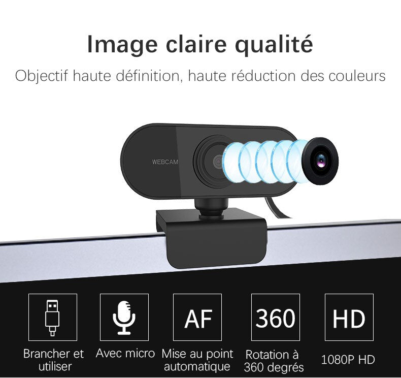 Webcam Full HD 1080P en USB - HDcam™