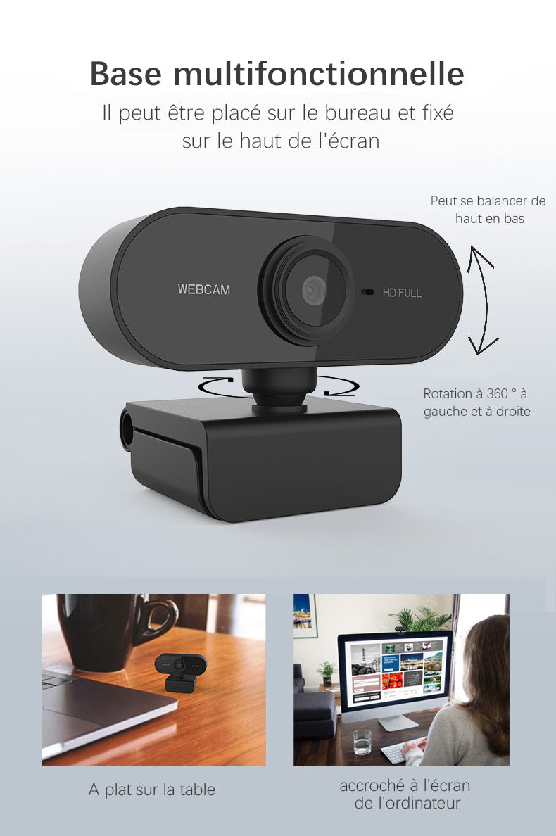 Webcam Full HD 1080P en USB - HDcam™
