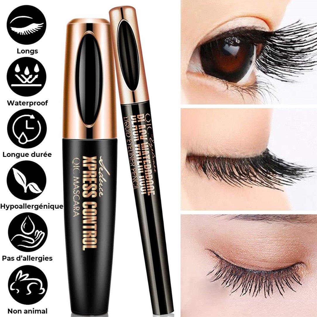 Mascara ZERAH™ - Fibres de soie 4D Waterproof - Le Grenier Parisien
