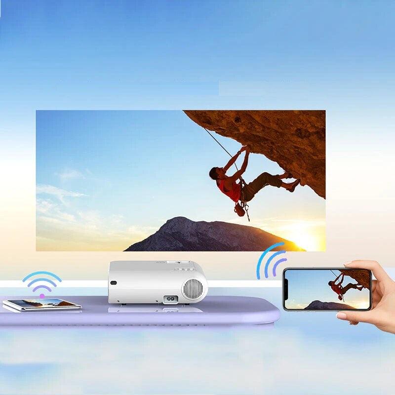 Mini vidéoprojecteur LED 1920*1080P compatible téléphone Android Iphone - CompactProd™ - Le Grenier Parisien