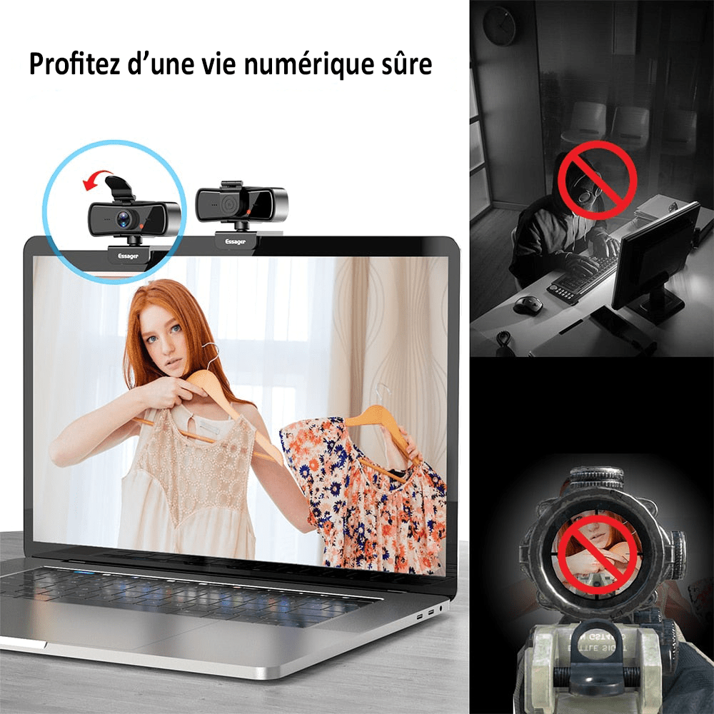 Webcam Full HD autofocus et réduction de bruit - Essager™