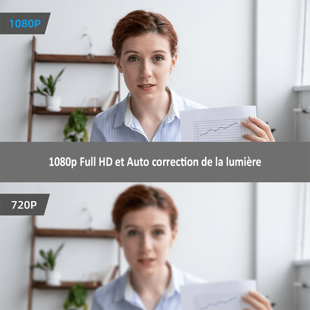 Webcam Full HD autofocus et réduction de bruit - Essager™