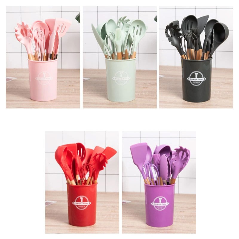 Ensemble d'Ustensiles de Cuisine Antiadhésif - COOKLY™