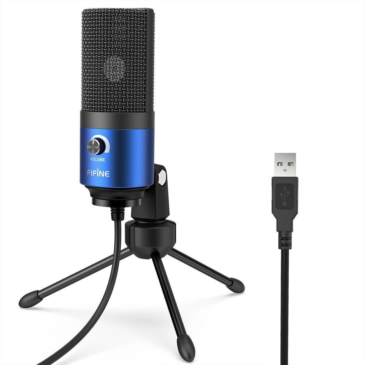 Microphone USB d'enregistrement à condensateur en métal - Fifine™ - Le Grenier Parisien