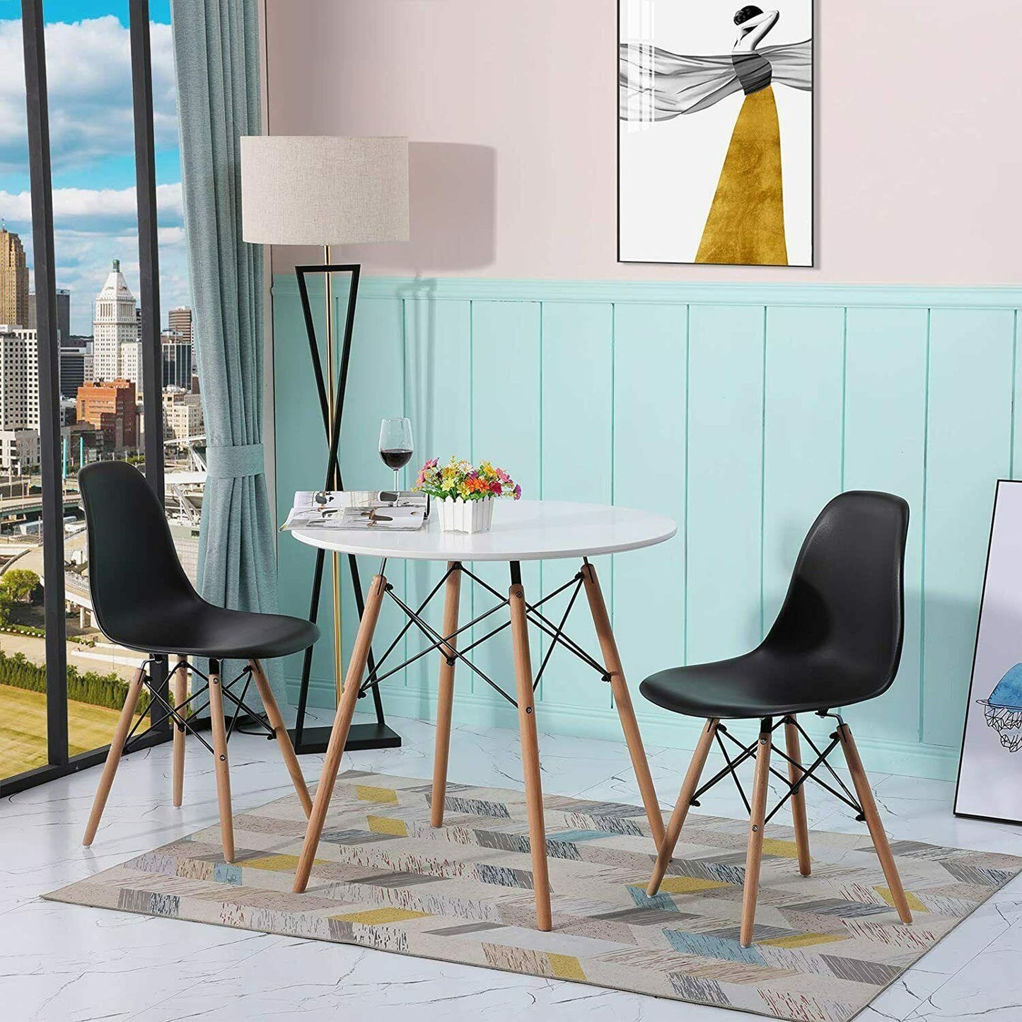 Chaise de salle à manger style nordique - DSW™ LOT DE 4 & 8 - Le Grenier Parisien