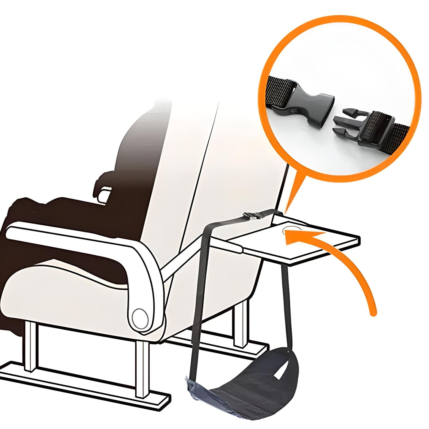 mousse à mémoire de forme, repose pieds - LegsHammock™