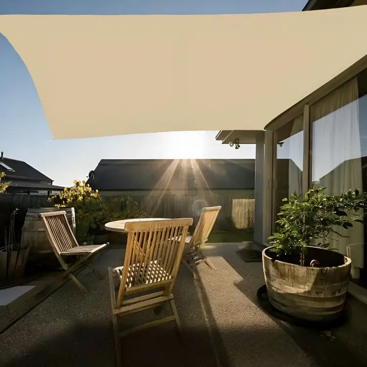 Voile d'ombrage SunStopper™ pour jardin extérieur, plage, camping, patio, piscine, auvent, tente, parasol