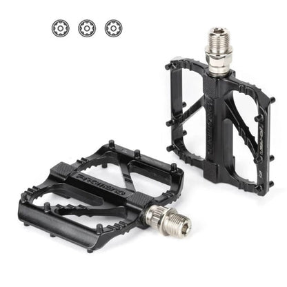 Pédales de vélo ultralégères antidérapantes à trois roulements, accessoires de vélo en alliage d'aluminium à dégagement rapide - GlidePro™
