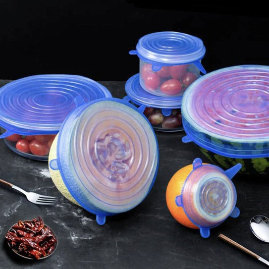 Couvercles en silicone pour conservation de la fraîcheur des aliments - SiliconeCover™