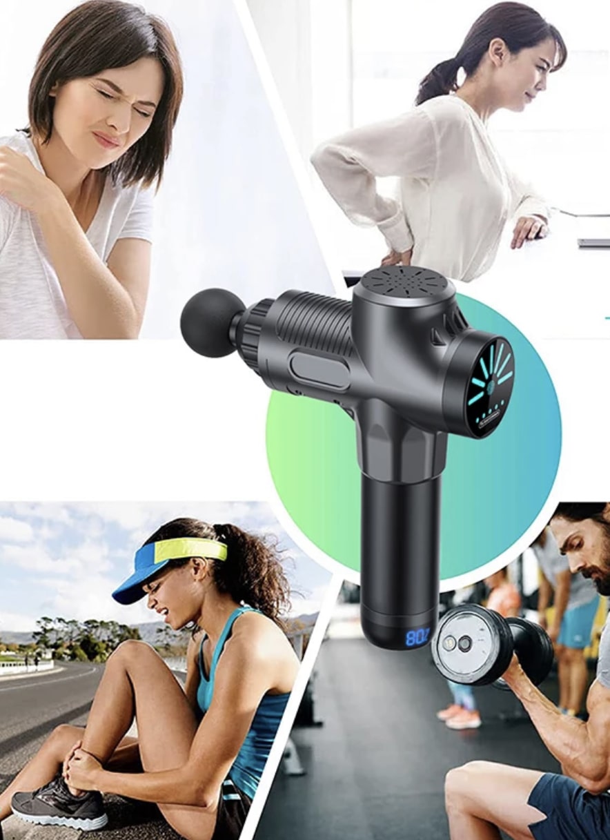 Pistolet de massage à écran LCD - Extra-massage Gun™
