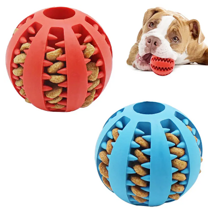 Balle à macher interactive en caoutchouc pour chiens - Chewball™