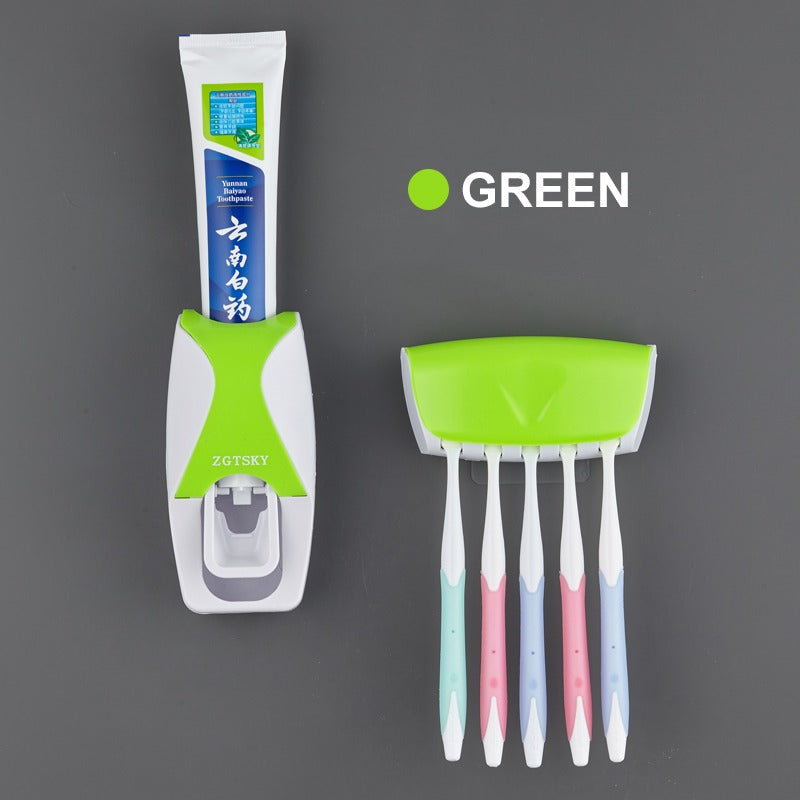Toothpaste distributor and toothbrush holder - ToothpasteDistributor™