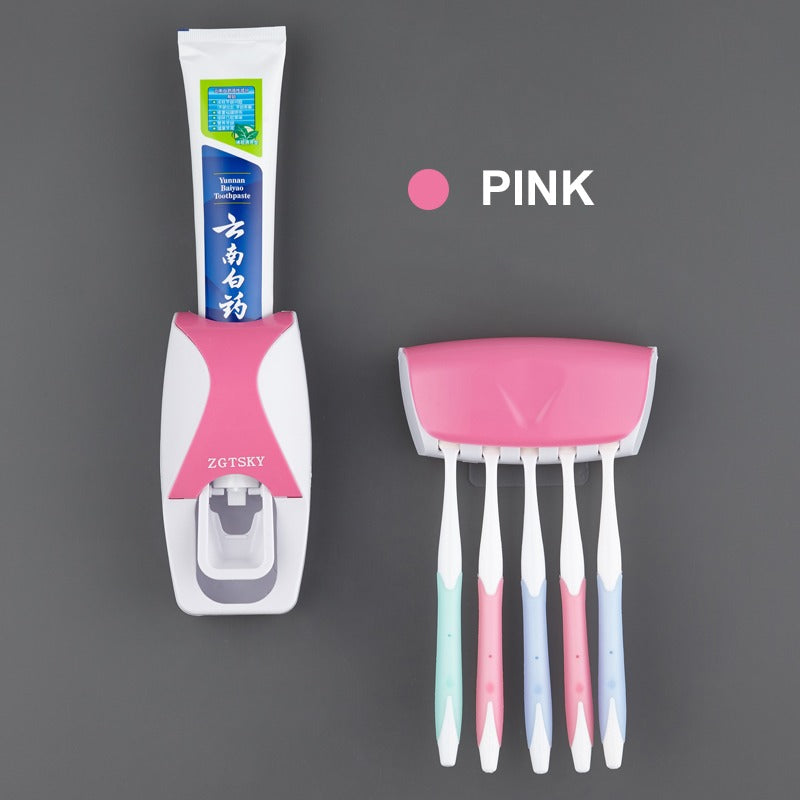 Toothpaste distributor and toothbrush holder - ToothpasteDistributor™