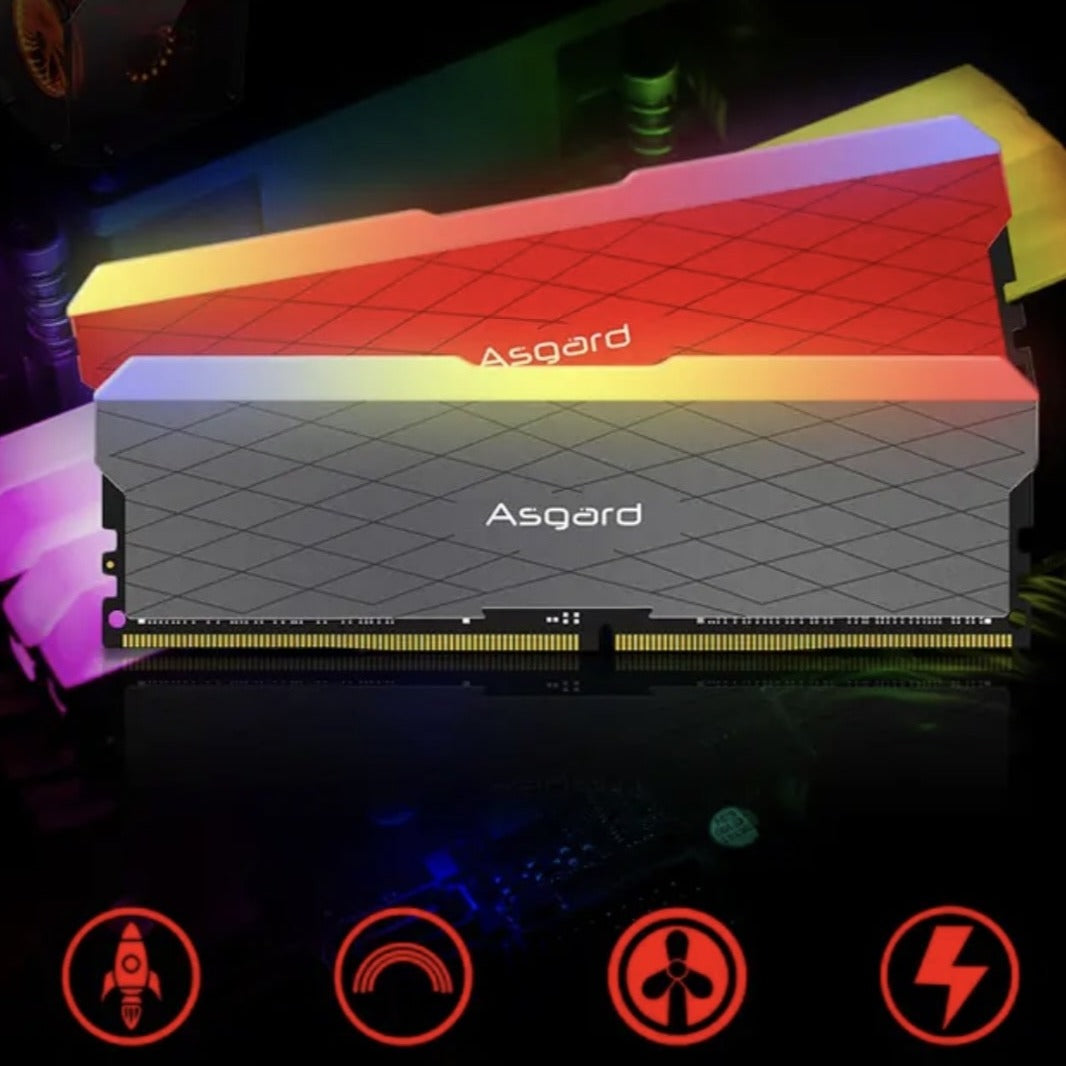 Asgard Loki w2 RGB RAM 8GBx2 16gb 32gb 3200 MHz PC4-25600 DDR4 DIMM Memoria Ram ddr4 Bureau Béliers 1.35V - DoubleMemoryRam™