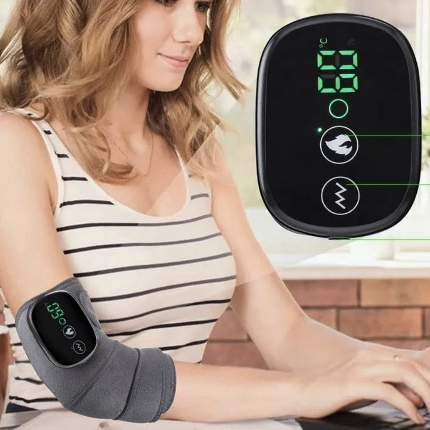 Electric thermal massager for knees and elbows, joint heating, vibration, elbow splint, arthritis, knee support, physiotherapy - Therapy™