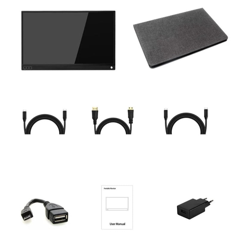 Full HD Portable LCD Monitor, HDMI and USB connection - MonitorPro+™