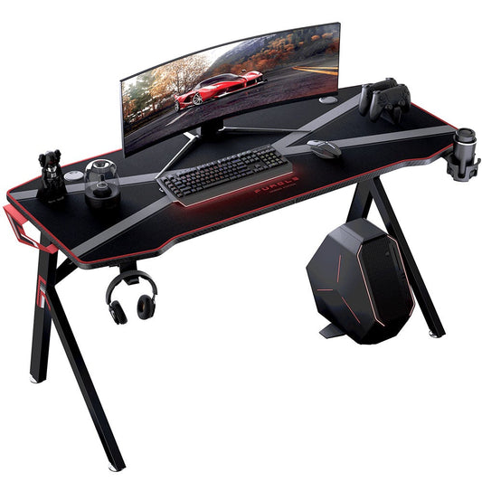 Table de Gaming en Métal effet Carbone avec crochet - Karbon™