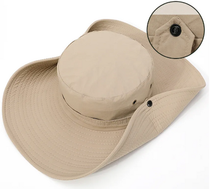 Chapeau seau de style cowboy pour hommes - UVStopHat™